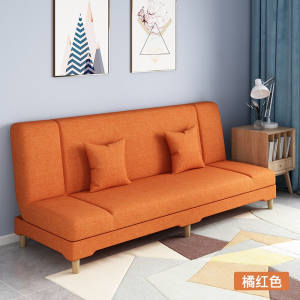 庄子然沙发小户型客厅沙发床折叠两用简易出租房用经济型懒人布艺小沙发FLM