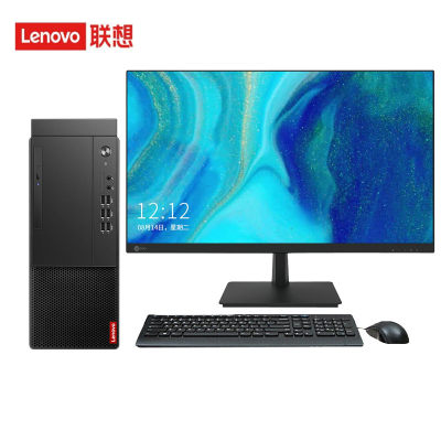 联想(Lenovo)启天M450 商用办公台式机电脑整机(i5-12500 8G 1T Win11)27英寸来酷显示器