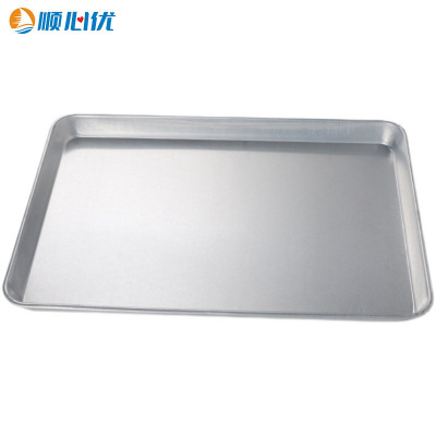 顺心优 商用铝合金烤盘长方形烘焙烤盘模具 1/个(特厚60*40*5cm)