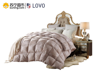 lovo家纺 罗莱生活出品 露利斯立体白鹅绒被-1 被子冬被羽绒被 满499