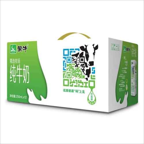 【购自苏宁】蒙牛 精选牧场纯牛奶 250ml×12盒