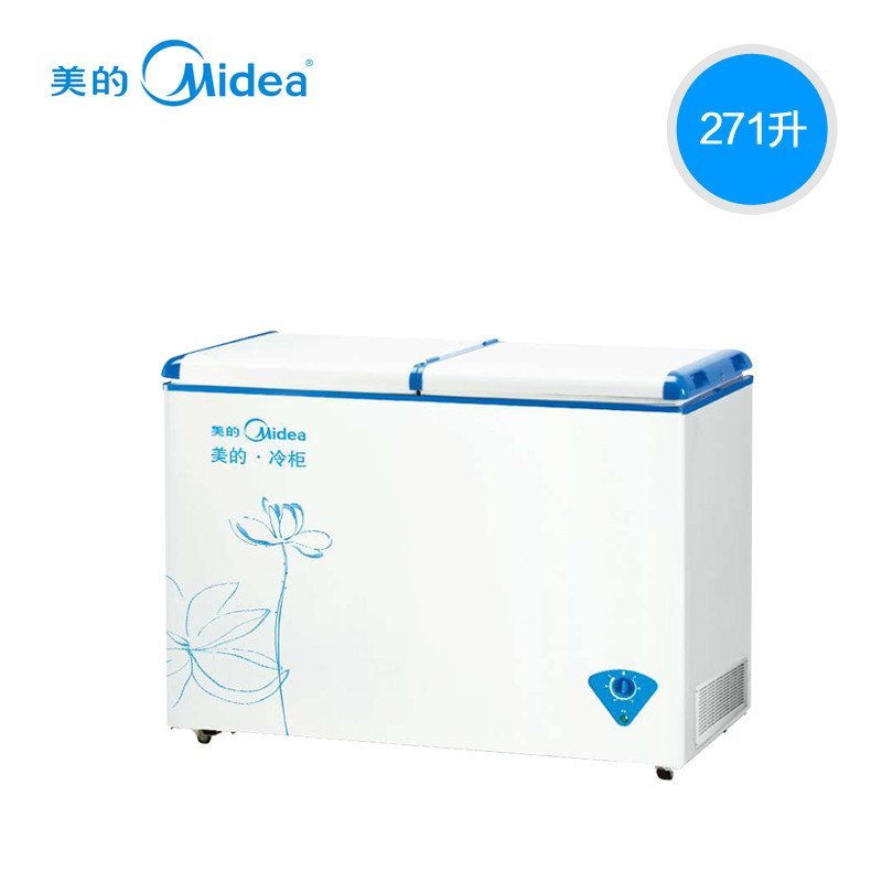美的冷柜BCD-271VMQ 271升 卧式冷柜（白色）