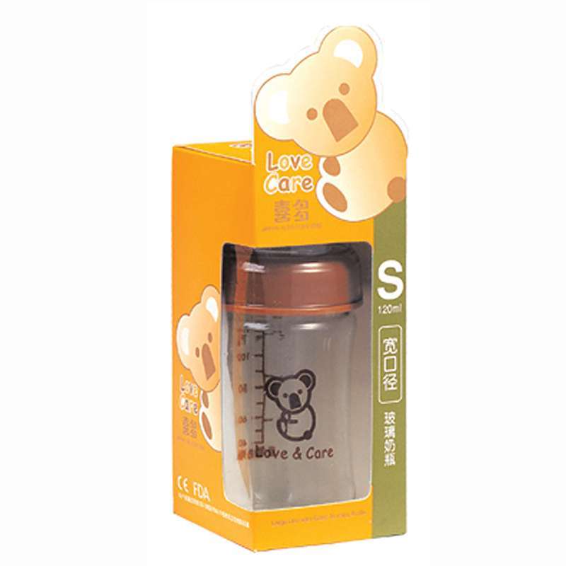 喜多-宽口径葫芦玻璃奶瓶S120mL