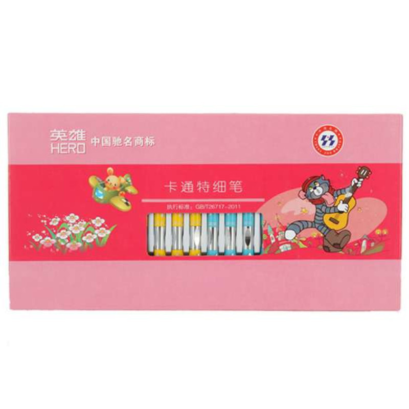 英雄 HERO 卡通特细钢笔(20支包装)-3106A
