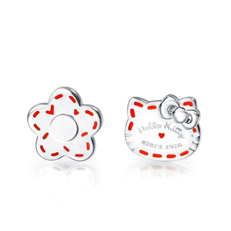 周生生 925银 Hello Kitty耳环 68599e