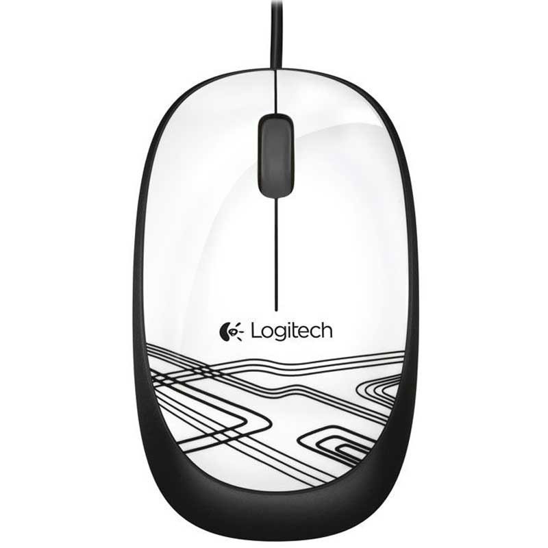 罗技（Logitech）M105有线鼠标 白色(910-002831)