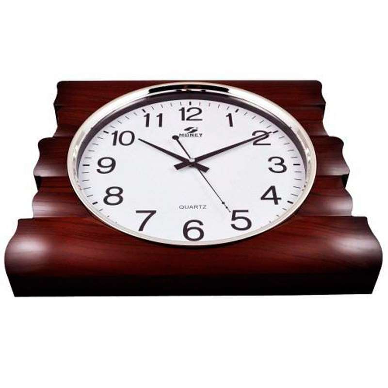 霸王/魅力系列静音石英挂钟啡木m854jks2高清实拍图