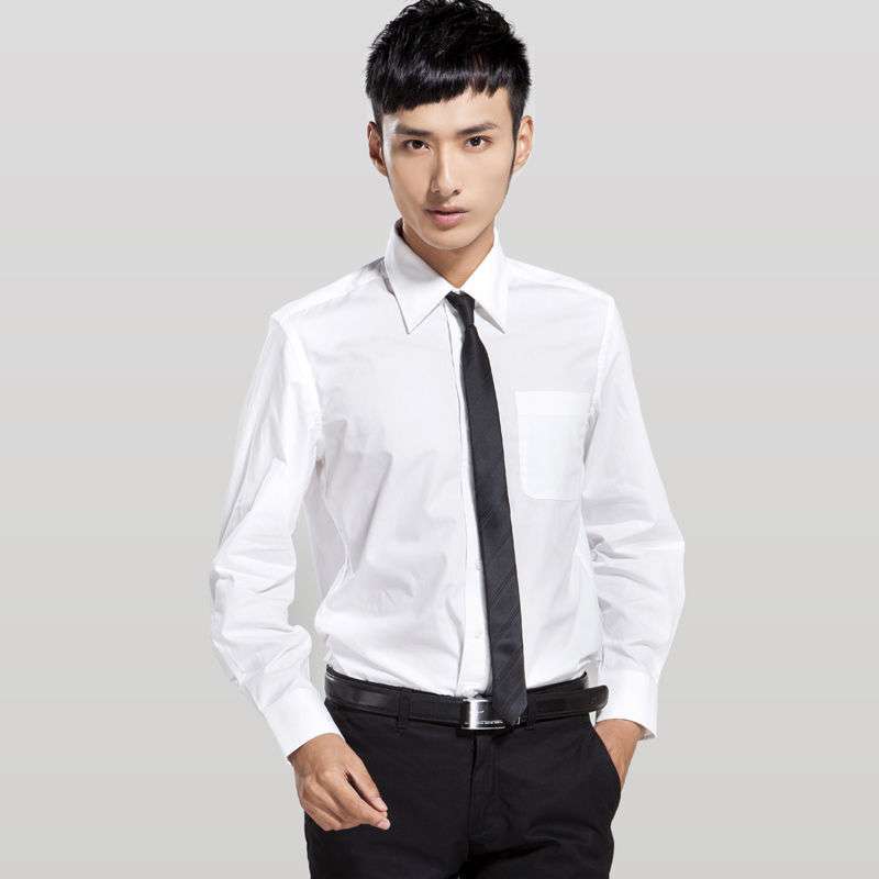 Feelie男士精纺府绸商务衬衫FM12305039003（漂白L）