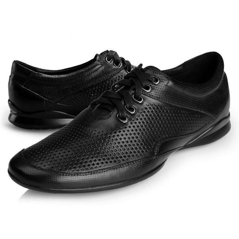 ceen策恩冰度-奥兰度夏天镂空透气休闲皮鞋x0015 黑色 41码