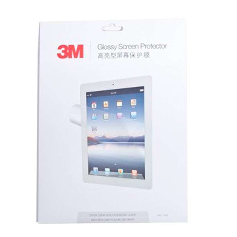 3M高亮型屏幕保护膜单片装 iPad2/New iPad