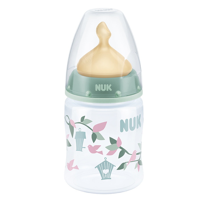 NUK150ml宽口PP彩色奶瓶(带初生型乳胶中圆孔奶嘴)