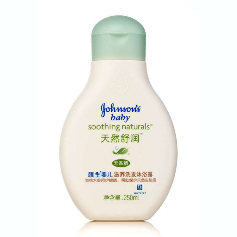 强生（Johnson）婴儿天然舒润滋养洗发沐浴露250ml无香型