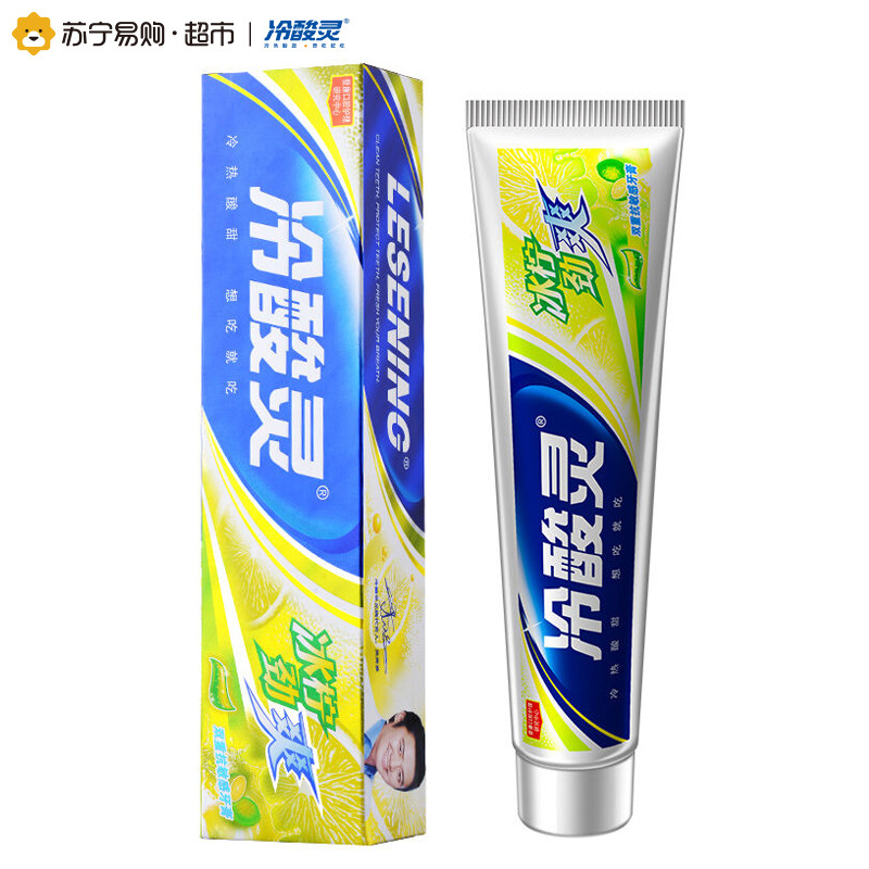 冷酸灵冰柠劲爽双重护敏牙膏110g 冰柠薄荷香型