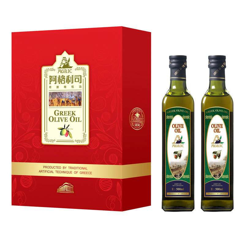 阿格利司橄榄油礼盒组合500ml*2（新老包装随机发放）