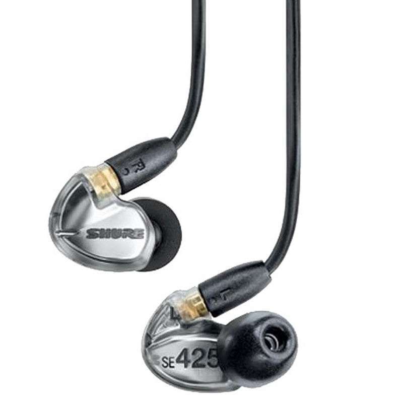 舒尔 SHURE SE425 V 碳银 专业监听级隔噪入耳式耳机