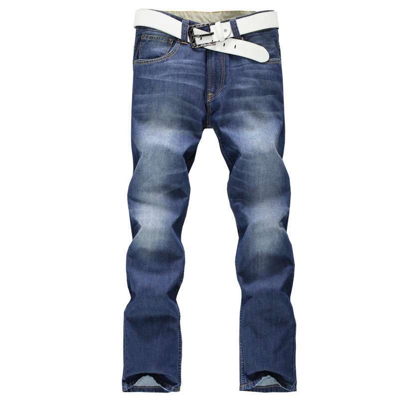 诠渡良品男装新款时尚修身水洗牛仔裤82400(蓝色/30)