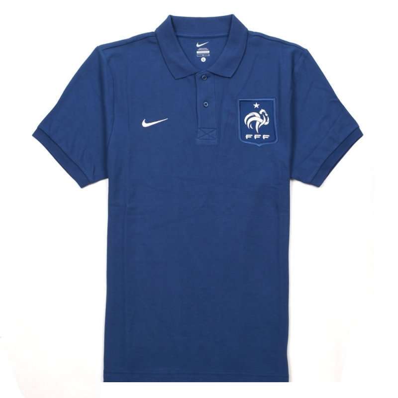 Nike 耐克 2012新款男子法国队短袖POLO449695-405 L