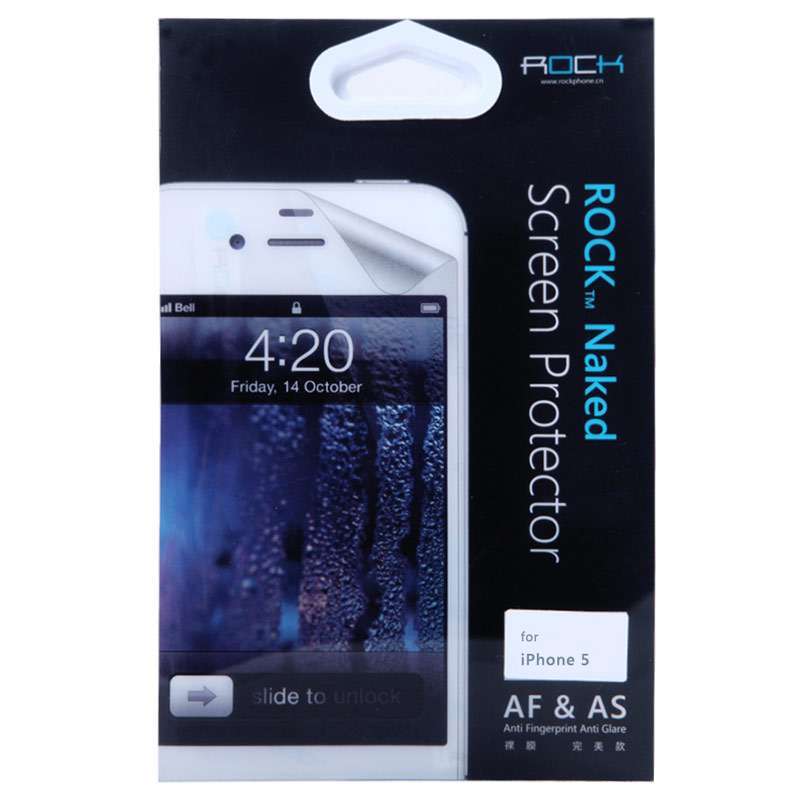 洛克（ROCK）苹果Iphone5 裸膜 防指纹 完美磨砂膜