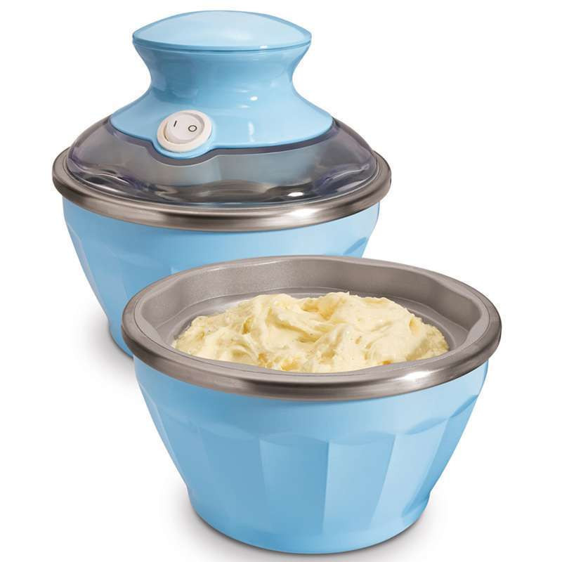 美国汉美驰Hamilton Beach 冰淇淋机儿童家用水果冰激凌机icecream 全自动DIY软雪糕机 IC05蓝色