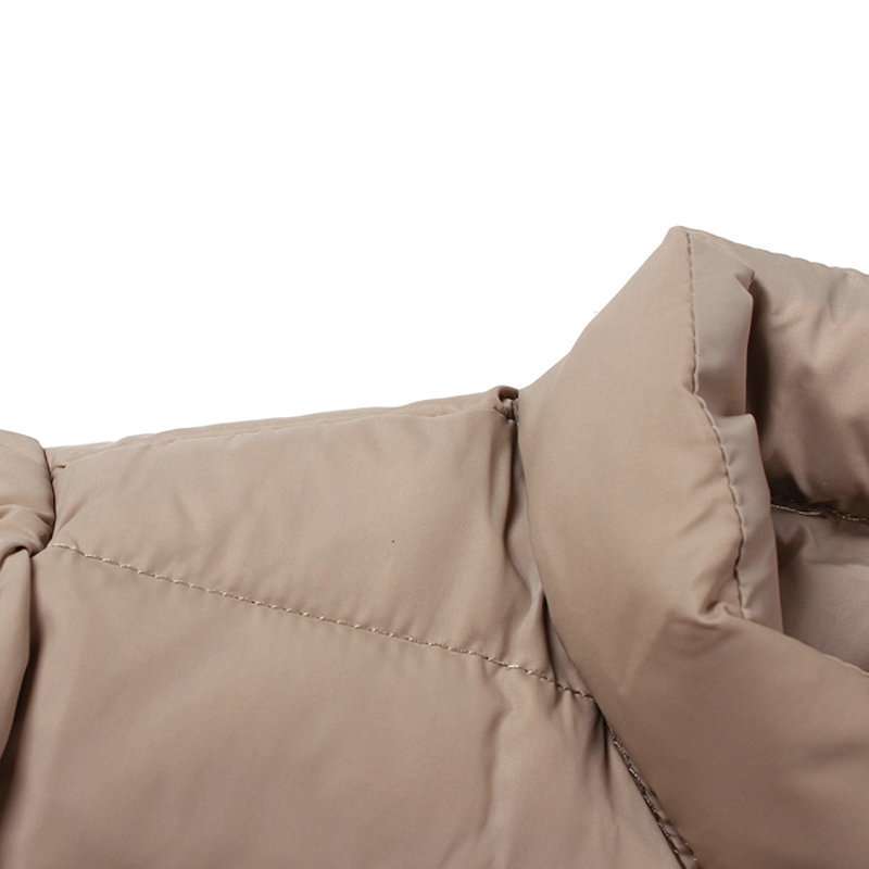 唐狮 女立领素色羽绒服11142107245081105(深卡其高清实拍图