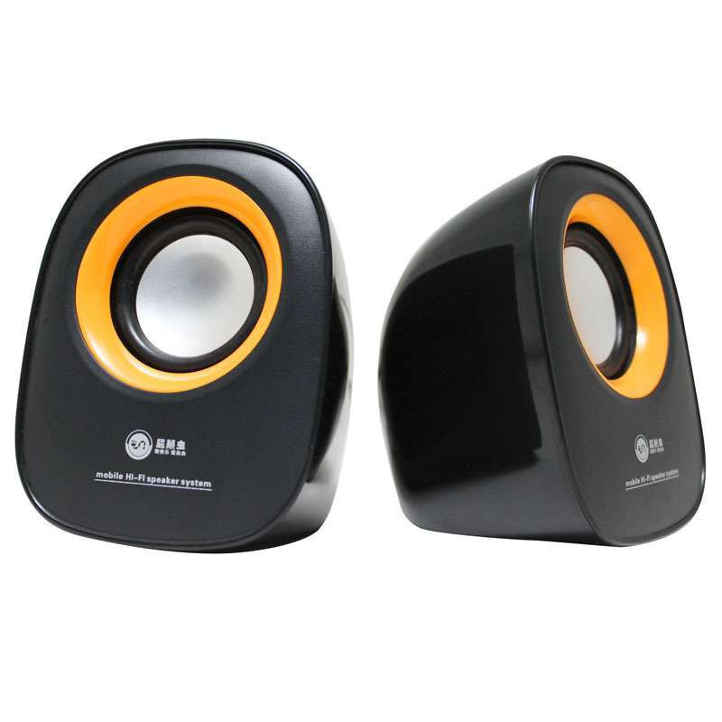 屁颠虫低音炮USB迷你便携式小音箱020黑黄