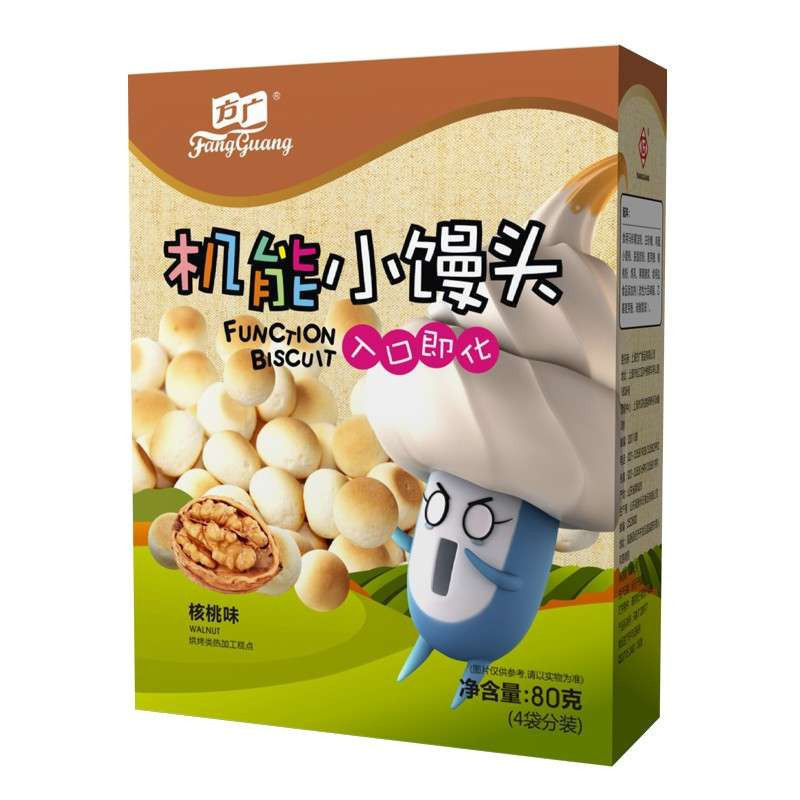 方广机能小馒头核桃味 80g