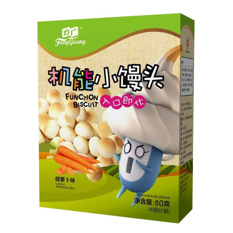 方广机能小馒头胡萝卜味 80g