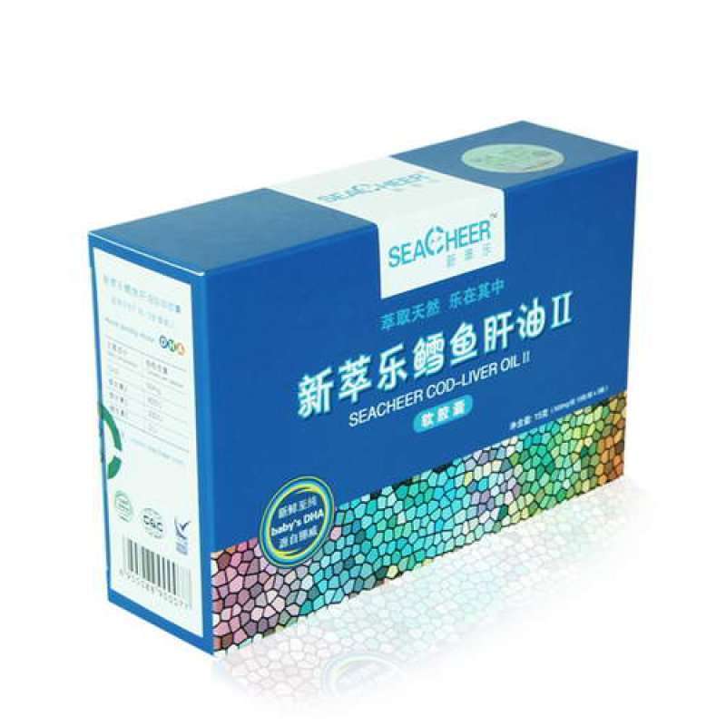新萃乐鳕鱼肝油软胶囊2段（橙香味）500mg*30粒