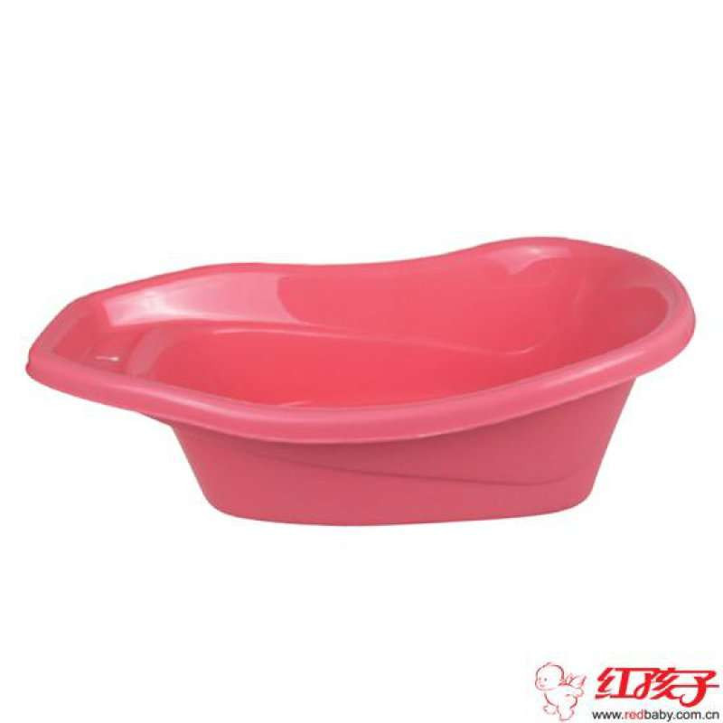 茶花中号浴盆母婴幼儿童宝宝洗澡盆0409（红色）
