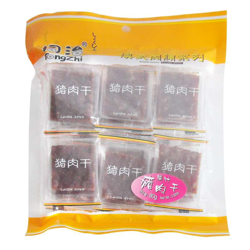 同治果汁猪肉干80g