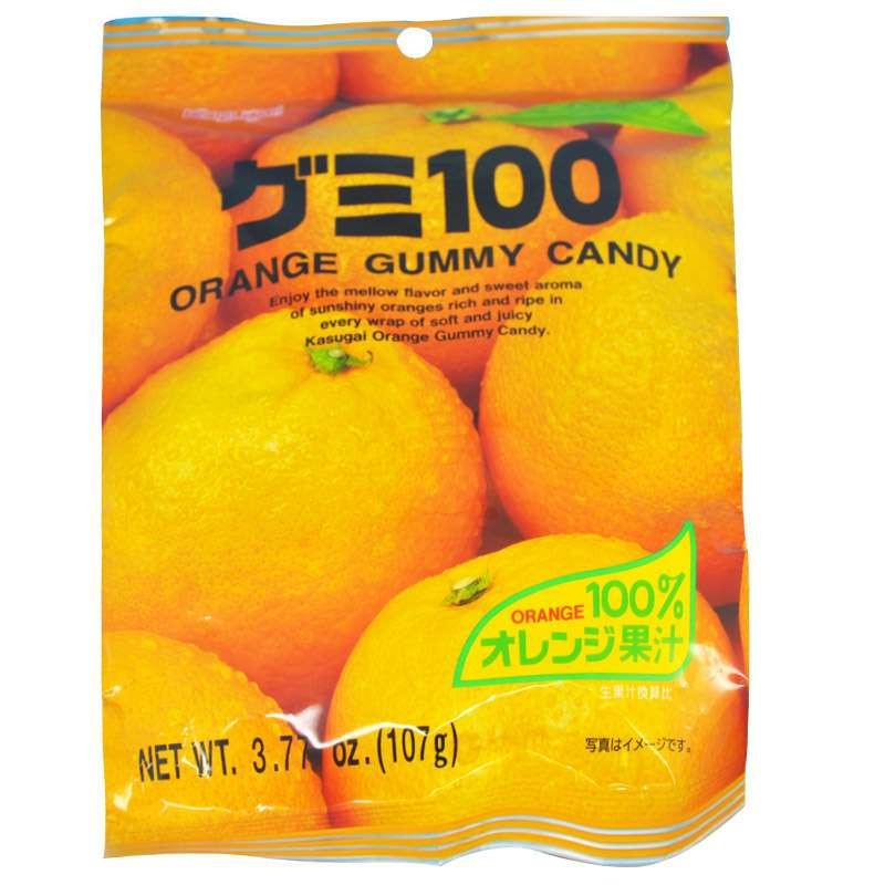 春日井(Kasugai) 橙汁软胶糖 107g(日本)