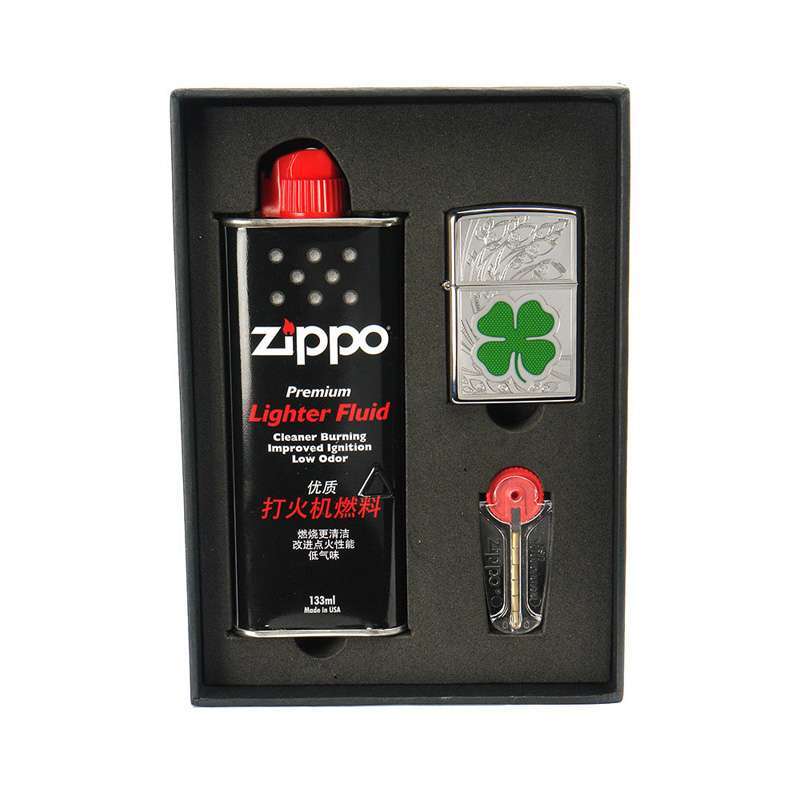 ZIPPO(芝宝)四叶草24699 打火机幸运四叶草 礼盒