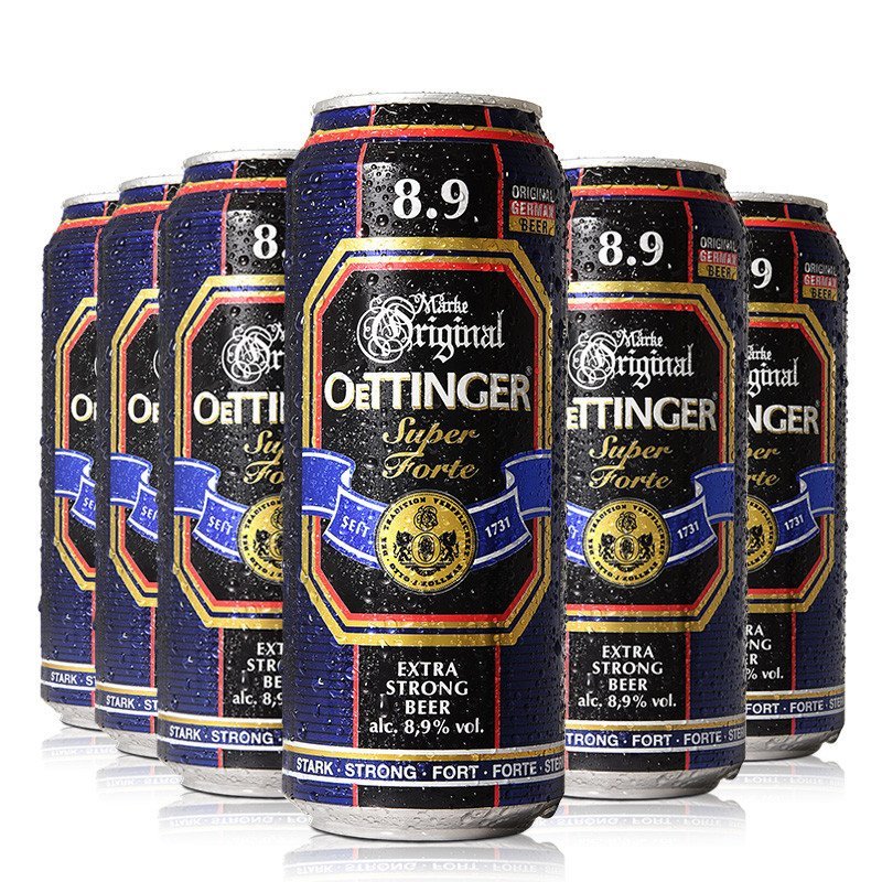德国原装进口 奥丁格8.9度啤酒500ML*6连包