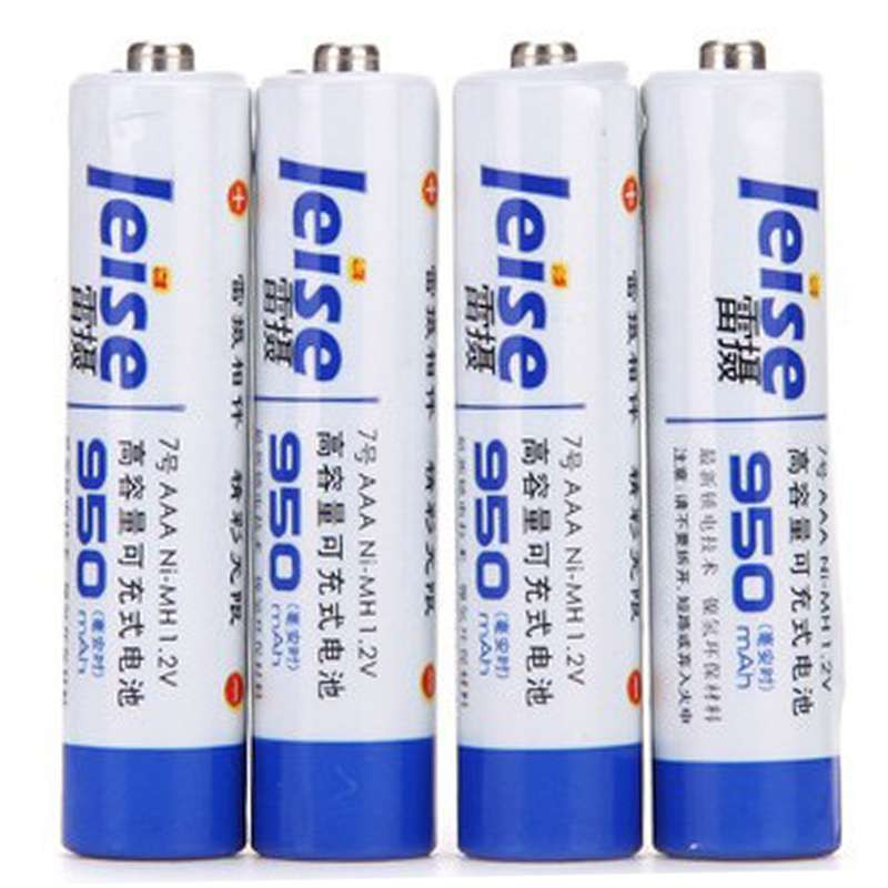 雷摄(LEISE) 7号AAA950mAh(四节)镍氢高容量可充式电池