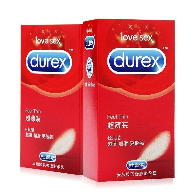 杜蕾斯 避孕套 超薄12只装安全套送（超薄6只或激情6只）共18只男女用品