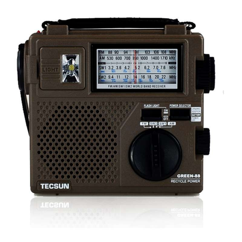 德生（TECSUN） GR-88全波段应急照明手摇发电半导体收音机