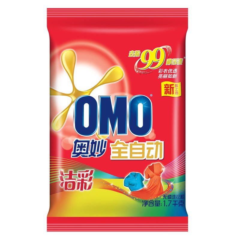 奥妙全自动洁彩无磷洗衣粉1700g