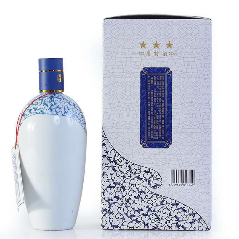 酒 白酒 四特(sistr) 四特 錦瓷三星 52度460ml 單瓶裝 (新老包裝隨機