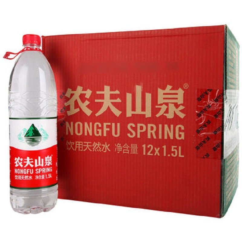 农夫山泉饮用天然水1.5L1*12瓶整箱 家庭用水