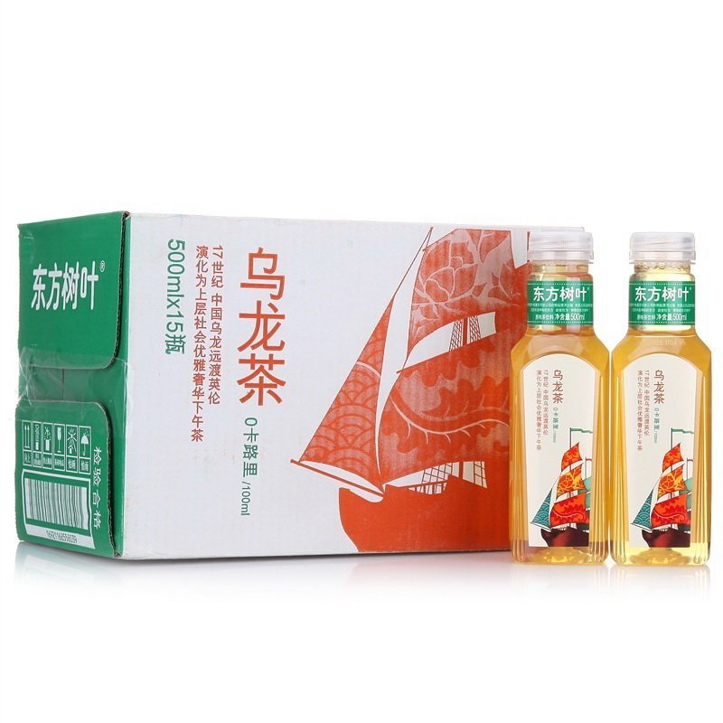 农夫山泉 出品 东方树叶乌龙茶500ml瓶装（15瓶/箱）