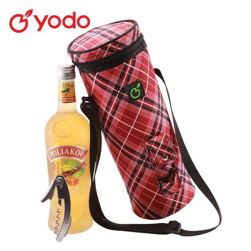 悠度yodo 休闲户外用品4L 酒带 冰袋 保温袋红白格YD11226801