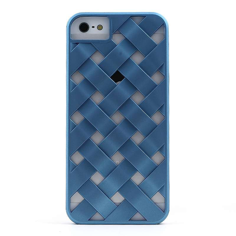 x-doria 艺术编织保护套苹果iPhone5 深邃蓝