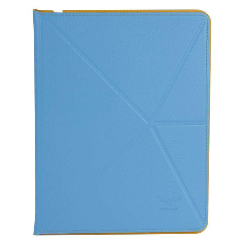 Maclove苹果附件ipad4艾维保护套(含膜)蓝色M1156（YIGOU）