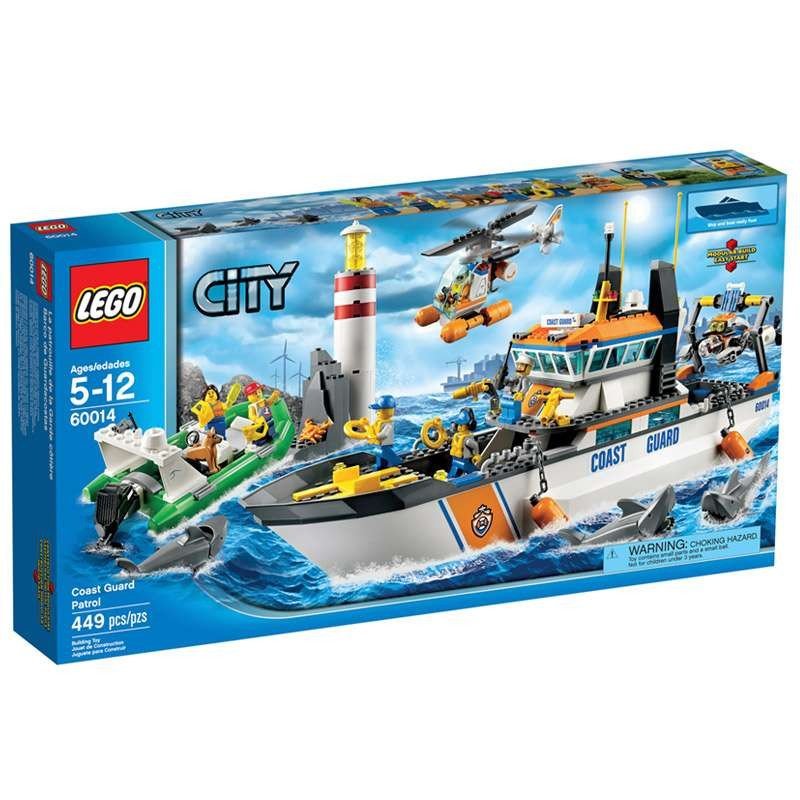 乐高LEGO 城市系列 海岸警卫队巡逻 60014 益智积木玩具