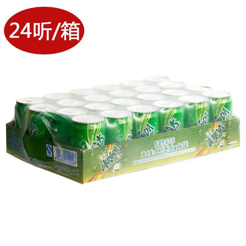 七喜柠檬味汽水罐装330mL*24