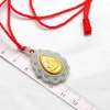 凤禧千足金天然翡翠水滴佛吊坠