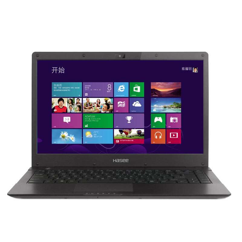 神舟（HASEE）飞天UI43BD2 14英寸超极本（i3-3217U 4G 64G SSD HD4000 WIN8 黑）