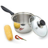 美厨MAXCOOK304不锈钢不锈钢三层复底奶锅16cm LN116
