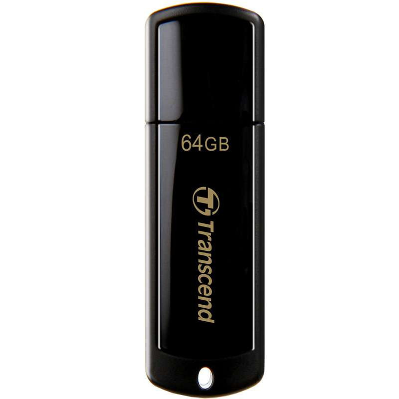 创见优盘经典系列（JF350） 64G 钢琴黑 U盘 USB 2.0