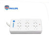 飞利浦(PHILIPS)SPS6050B/93 双排六位5米插座